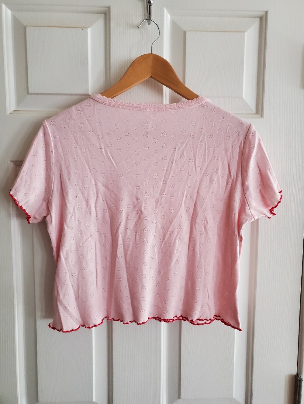 Joie chalk pink heart-print lounge set size medium 100% organic cotton - Picture 3 of 12